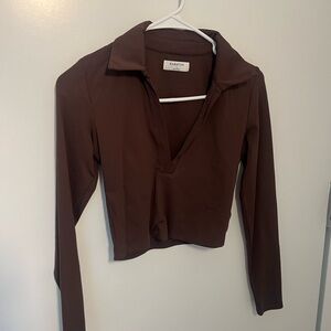 Babaton Women's Brown Long Sleeve Top